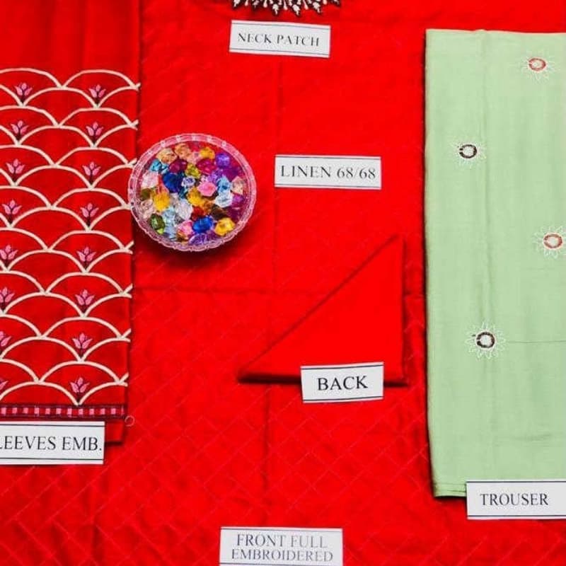 Inspired By Maria B. - 2 Pcs Quality Linen Fabric